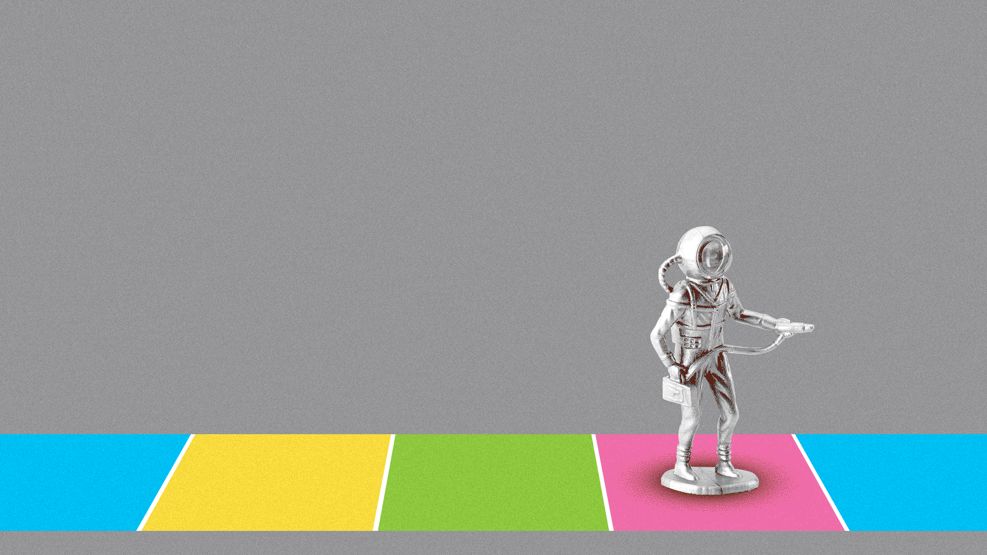 Gif of someone moving a game piece back two spaces.