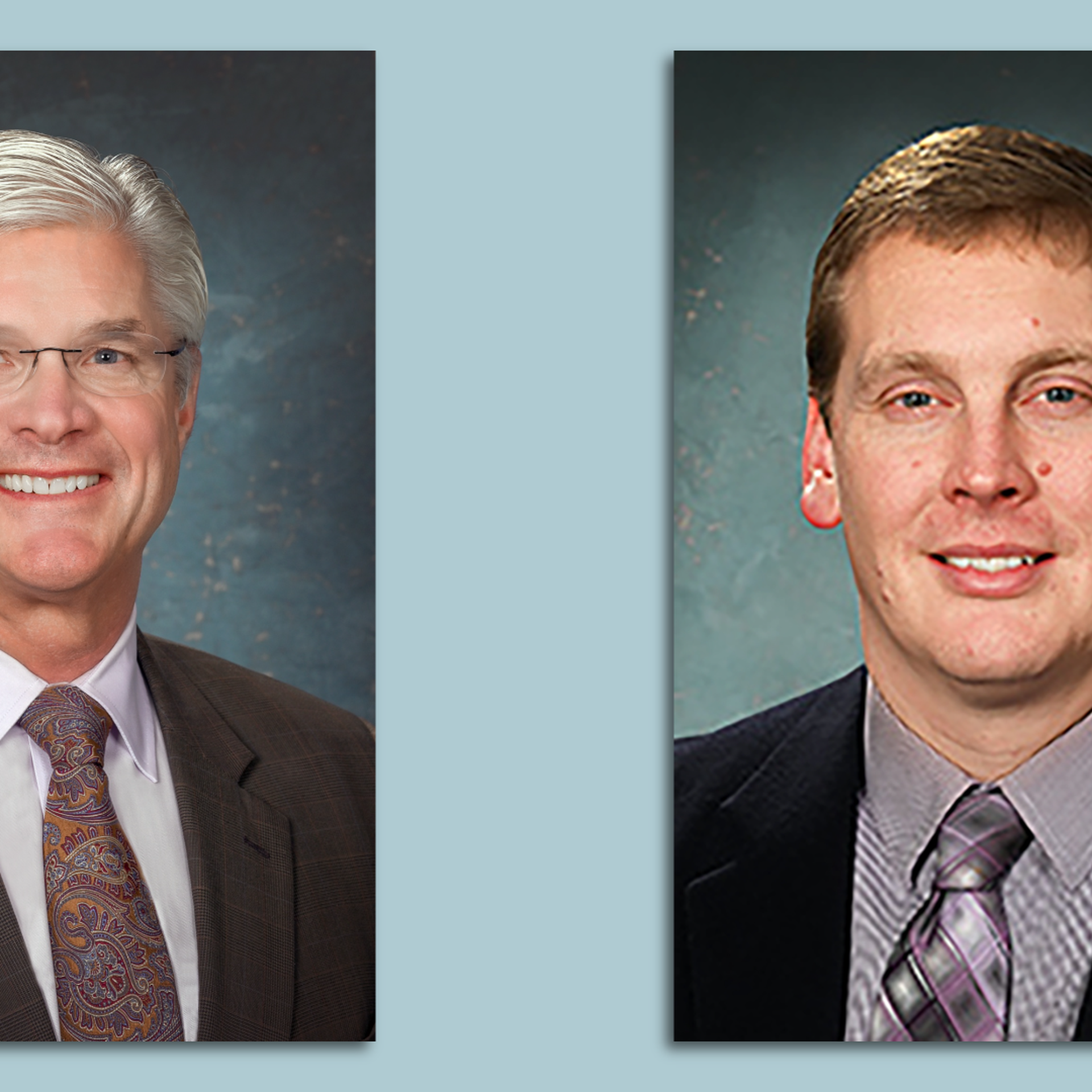 Republican senators Mike Shirkey (R-Clarklake) and Ed McBroom (R-Vulcan)
