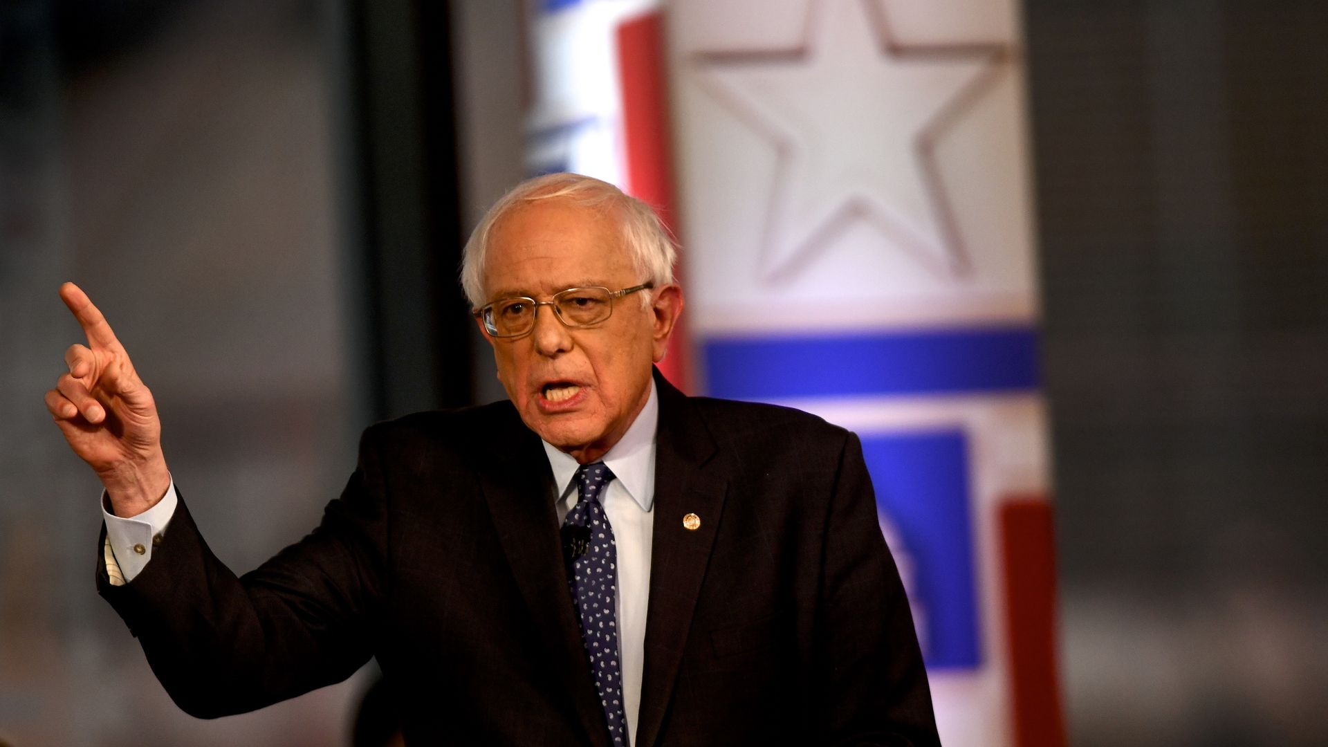 Sen. Bernie Sanders participates in a FOX News Town Hall at SteelStacks in Bethlehem, Pennsylvania, Monday.