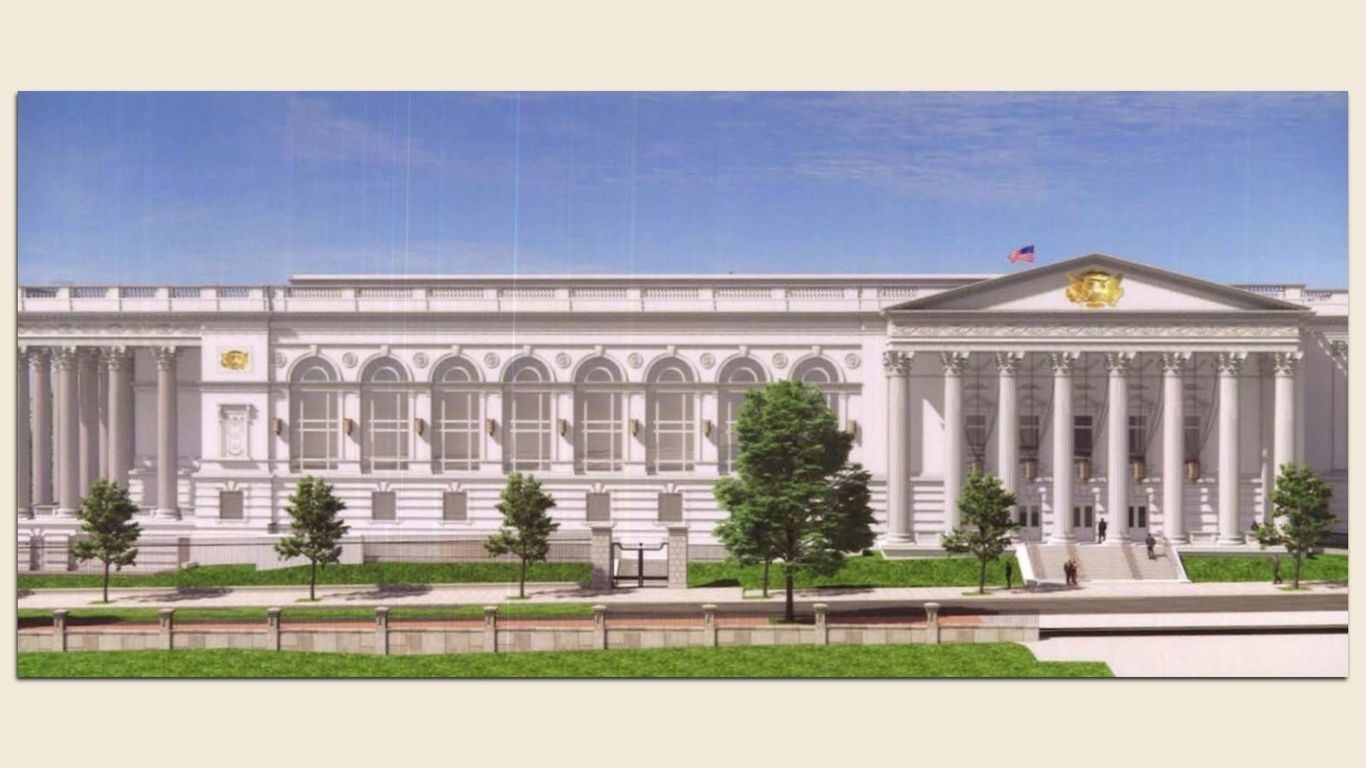 New White House East Wing renderings reveal gold additions