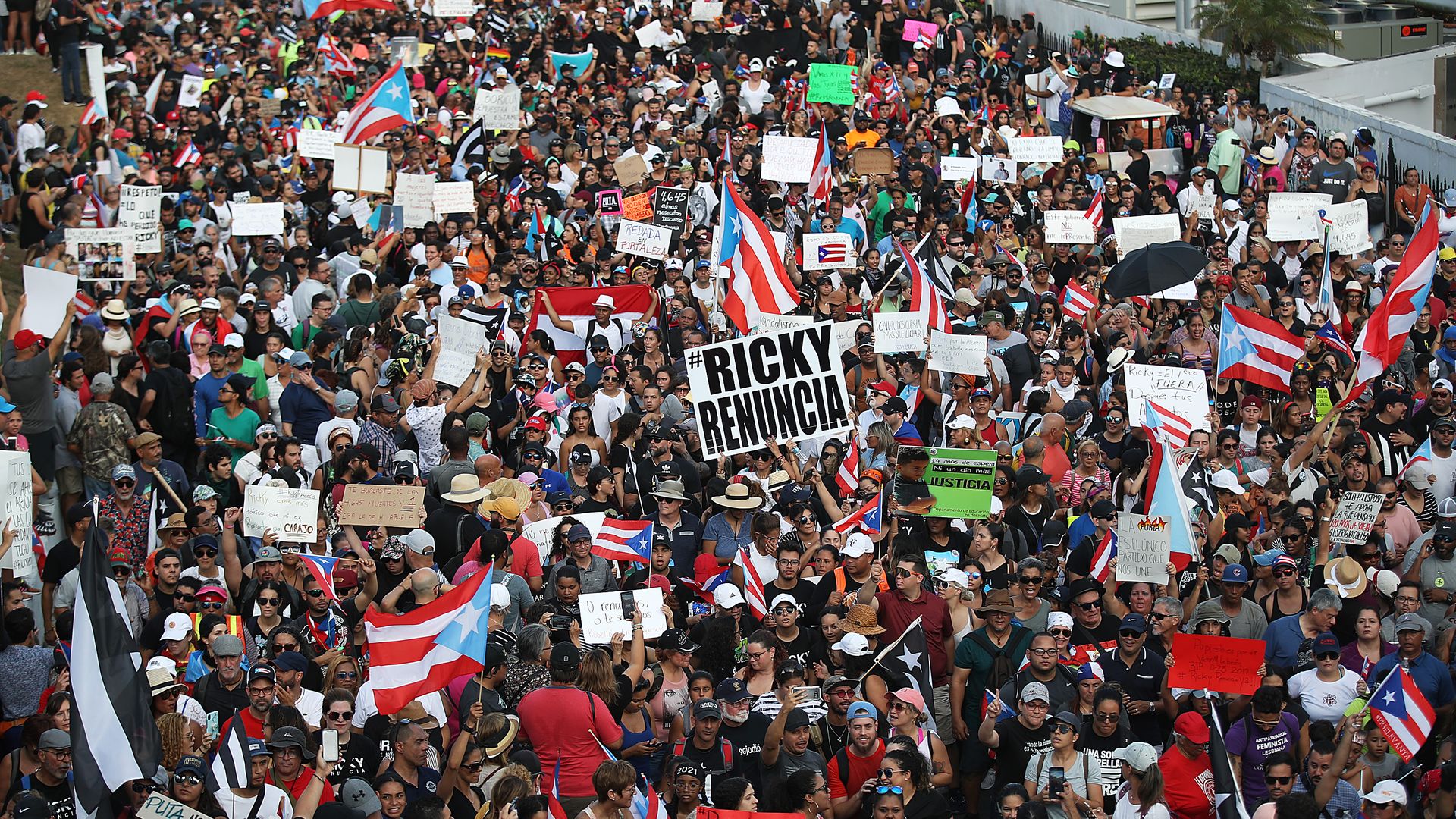 Protests in Puerto rico