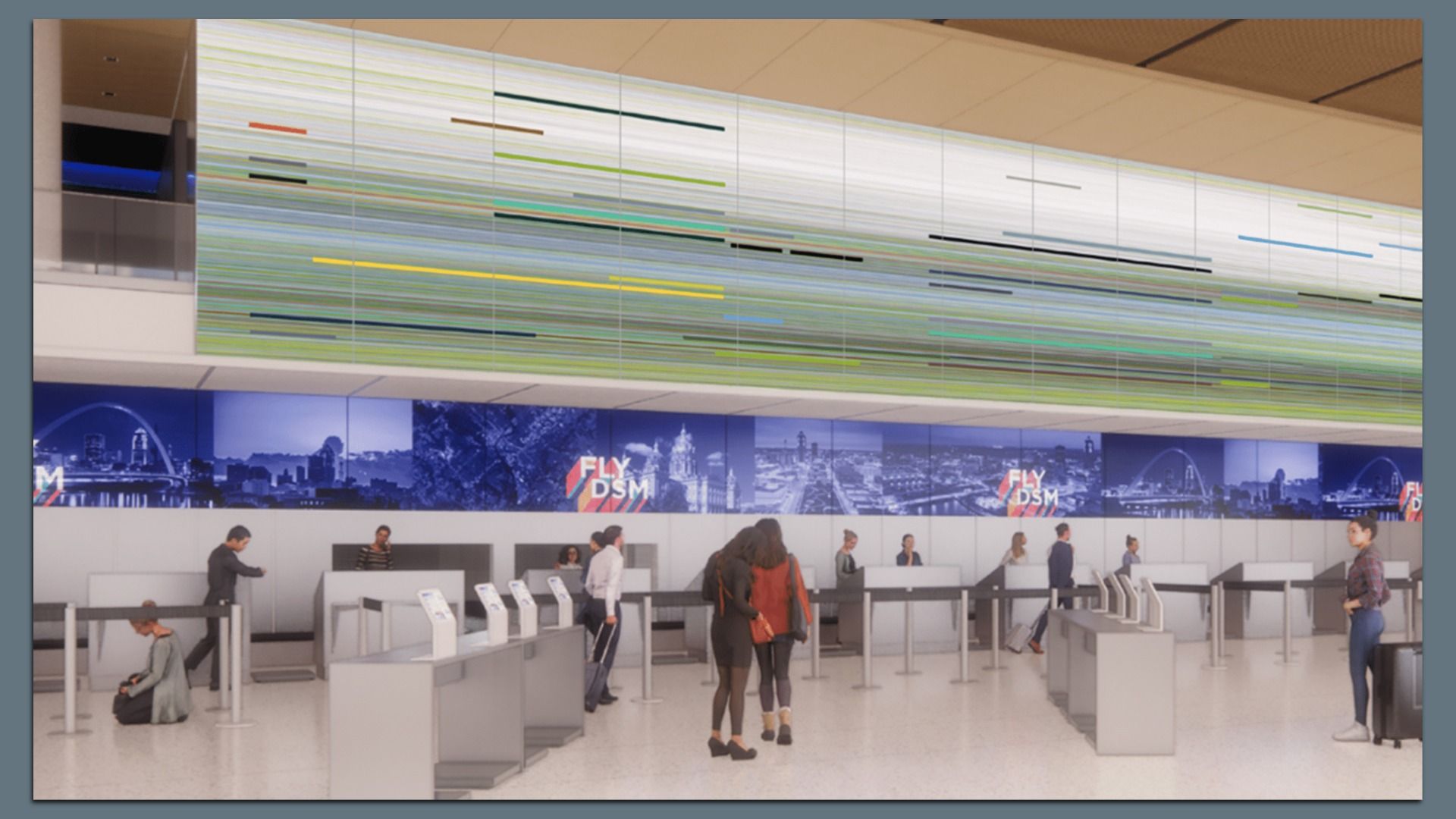 An artist's rendering of airport art.