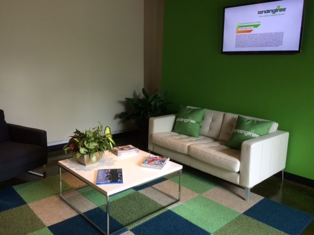 lending tree reception sofa