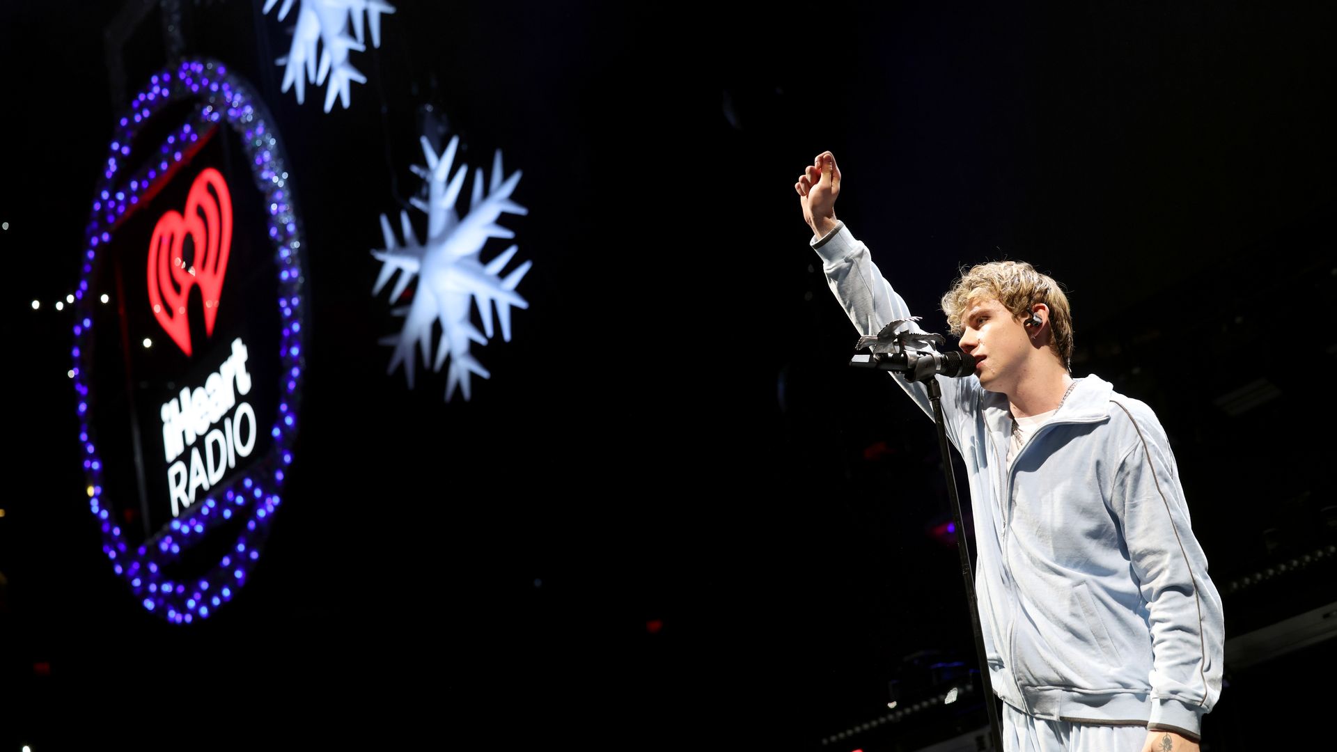 The Kid LAROI performs during iHeartRadio Y100's Jingle Ball 2024 Presented By Capital One at Kaseya Center on December 21, 2024 in Miami, Florida.