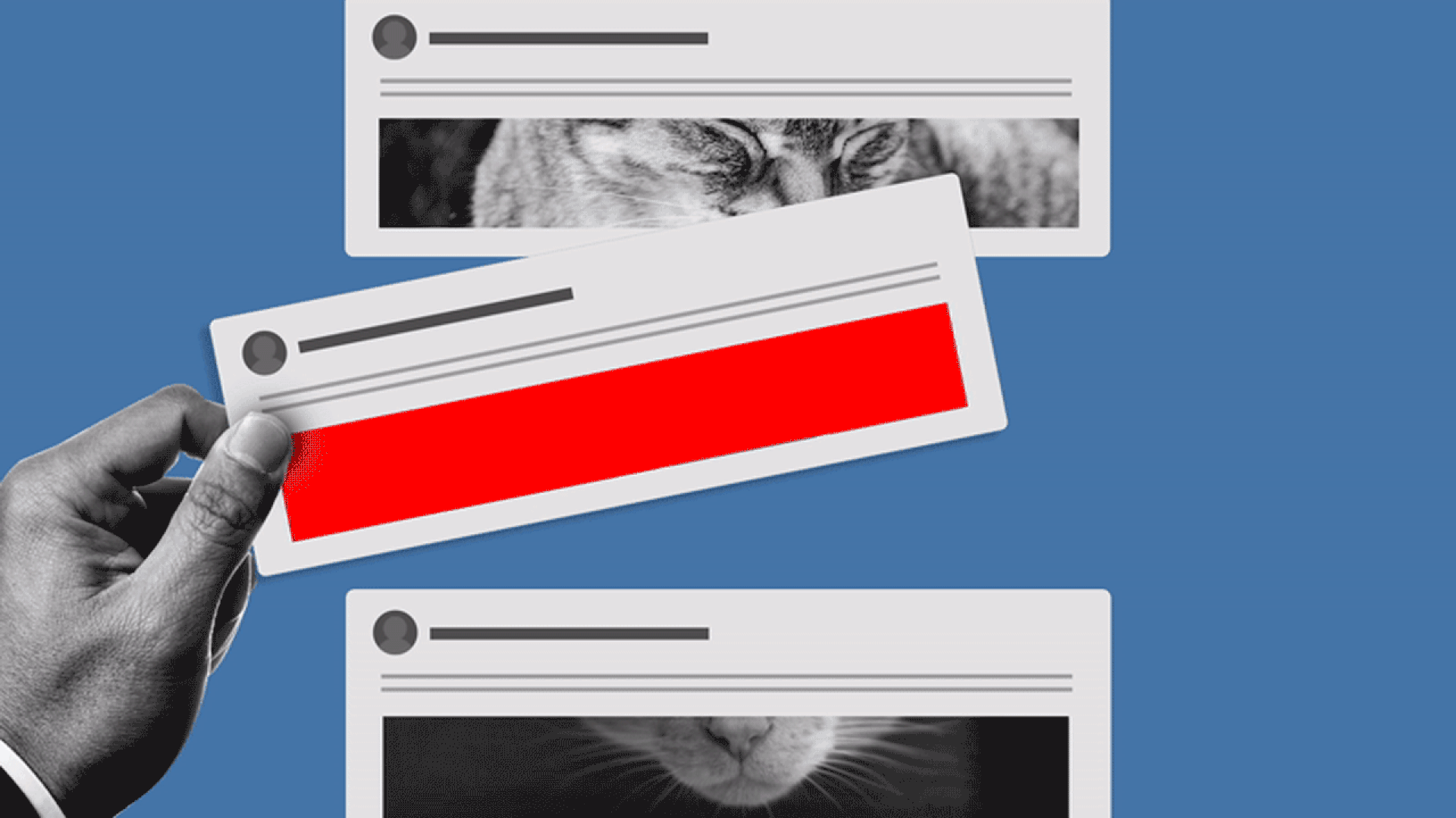 A social media post going poof