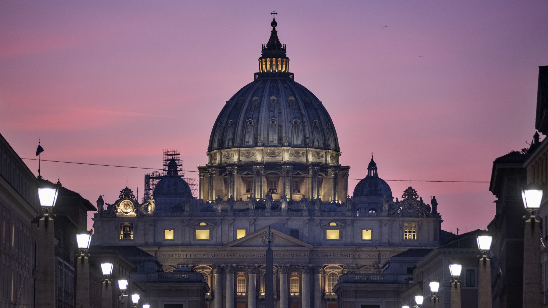 The Vatican's St. Peter's basilica during the Ending Clergy Abuse (ECA) summit