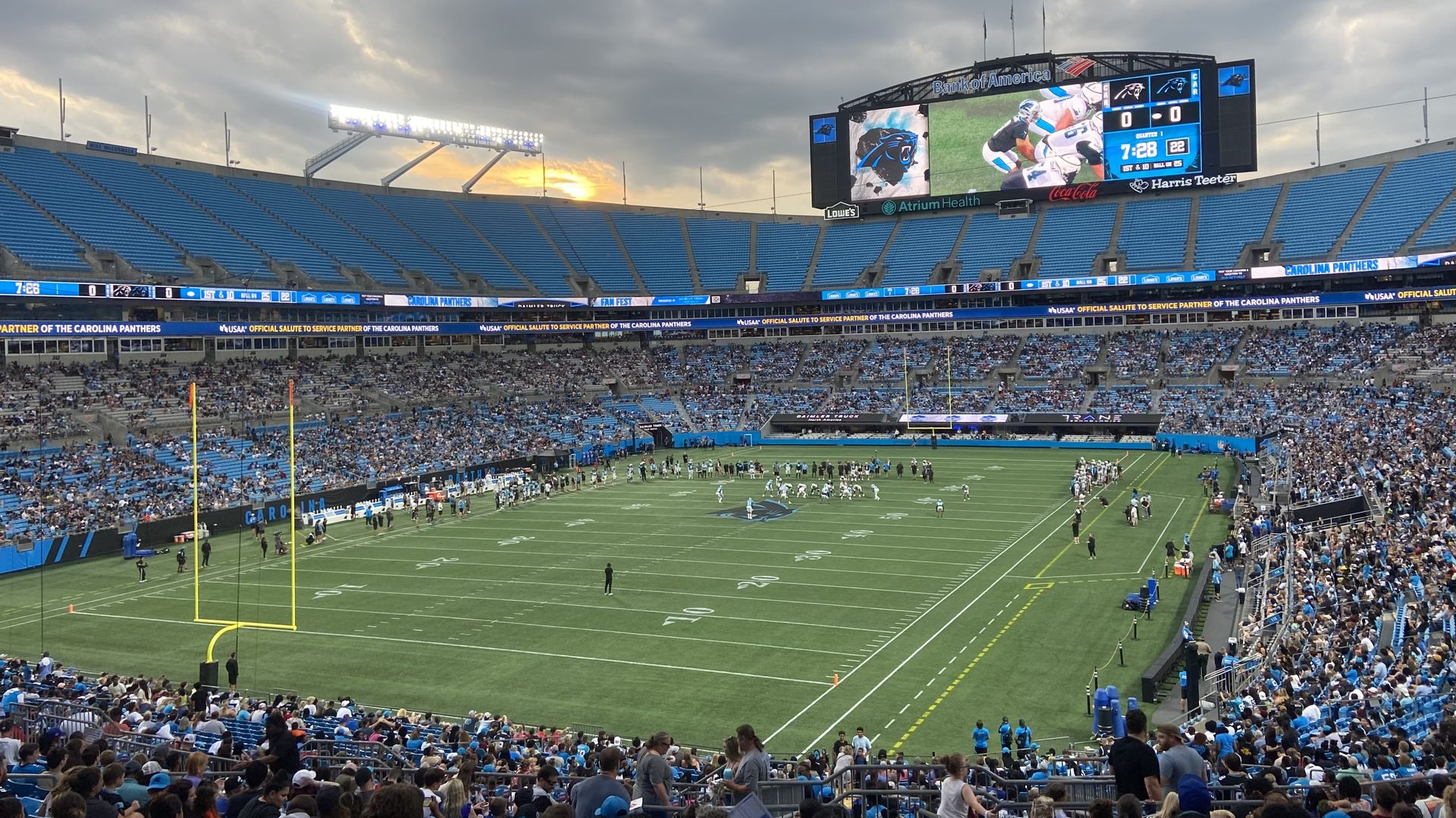 Inside Panthers stadium
