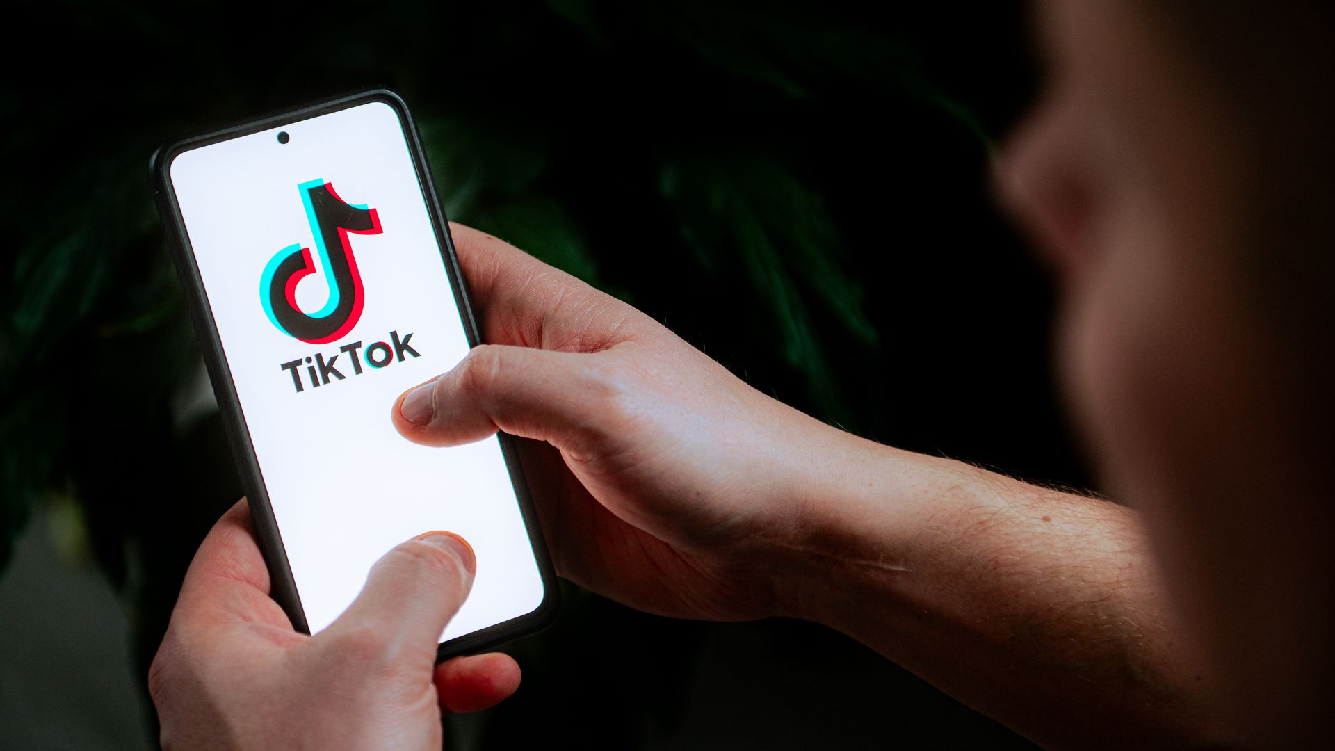 a TikTok logo seen displayed on a smartphone