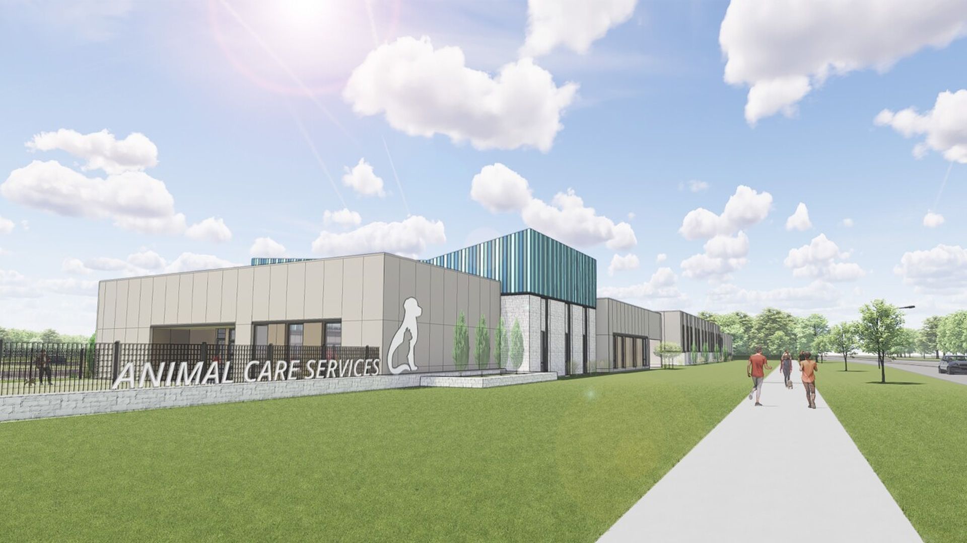 Plans for the new city animal shelter. Rendering: Courtesy of the City of Indianapolis