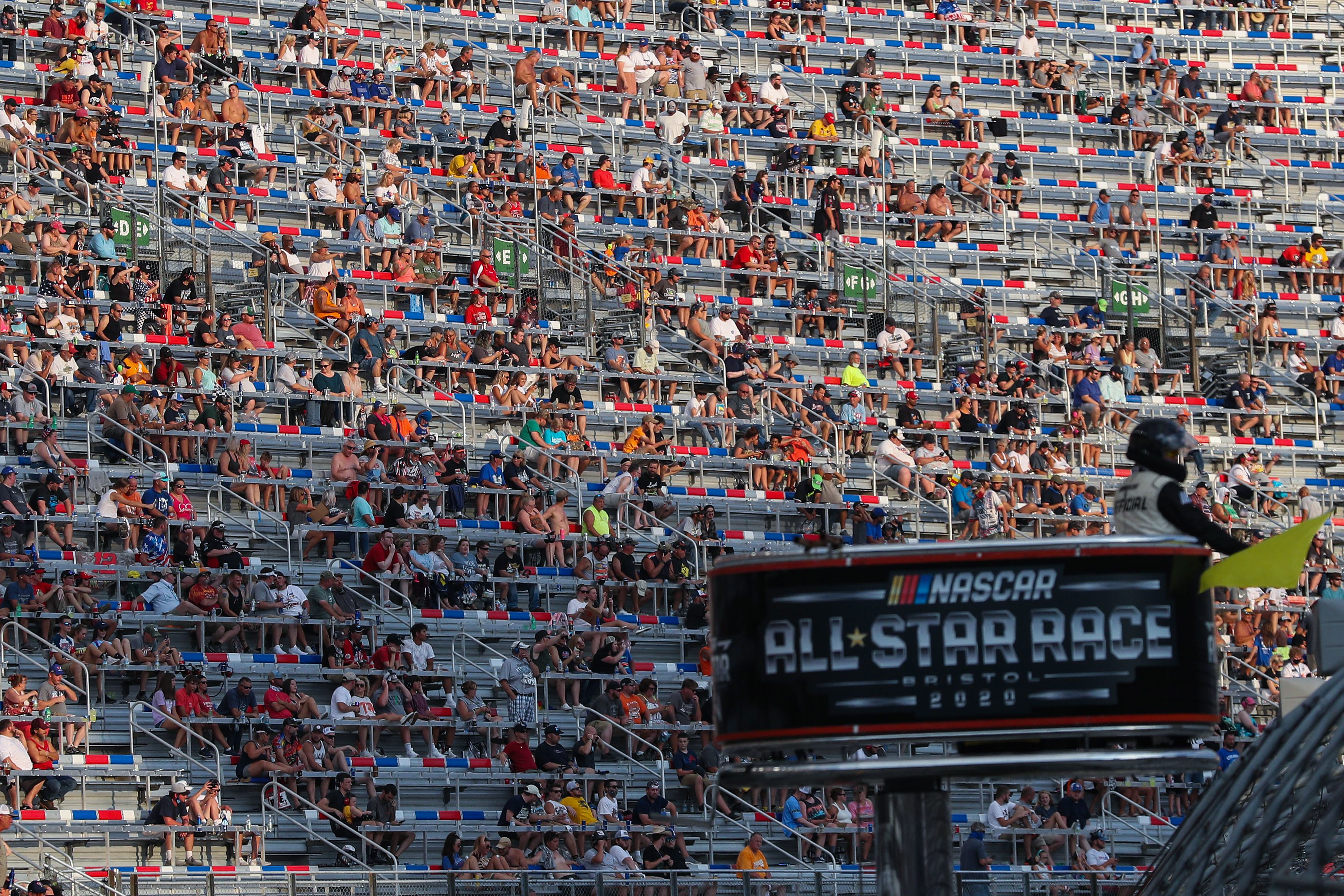 Fans at NASCAR race