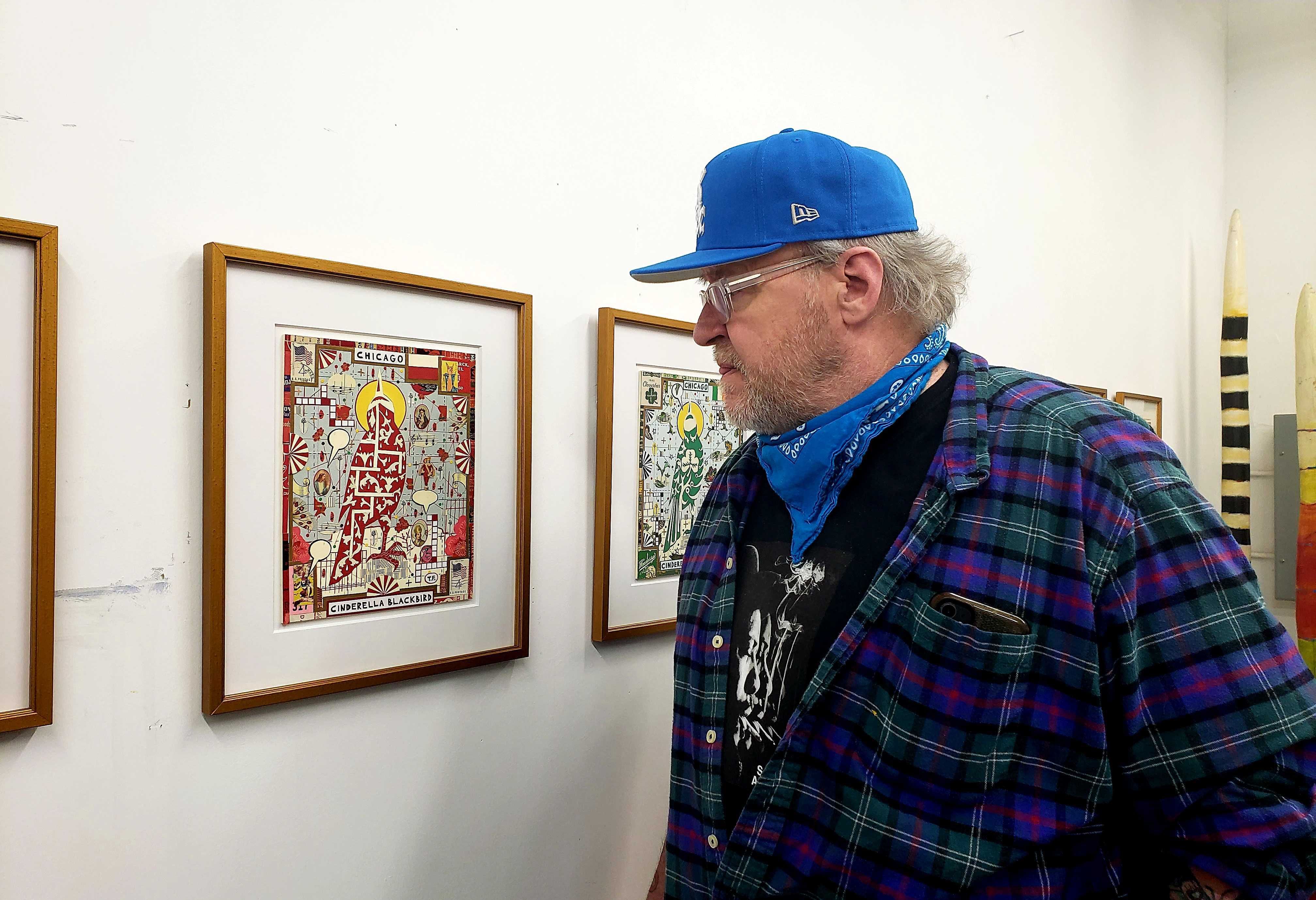 Photo of a man in a gallery