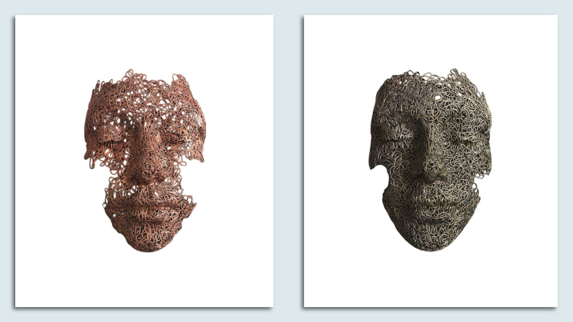 Images of two sculptures side by side.