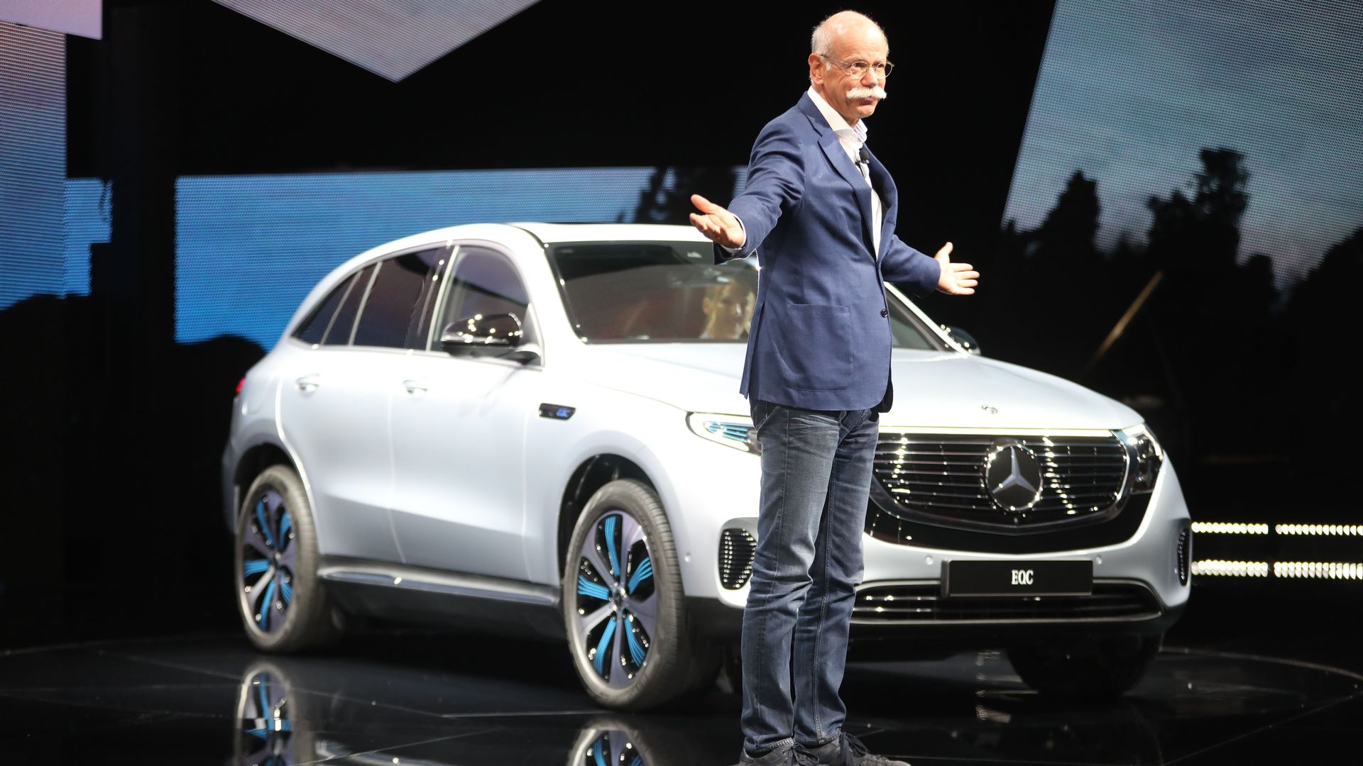 Mercedes Benz Unveils First Electric Car In New Series Axios