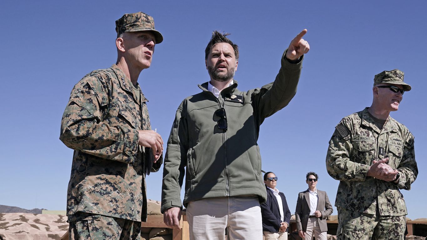 Newsom slams "reckless" military display after shrapnel hits patrol car escorting Vance