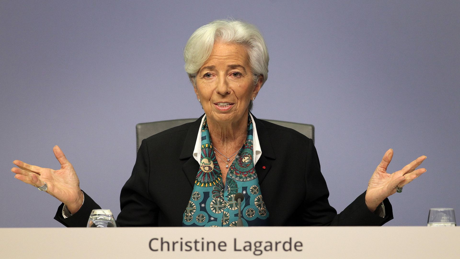 Christine Lagarde at ECB presser