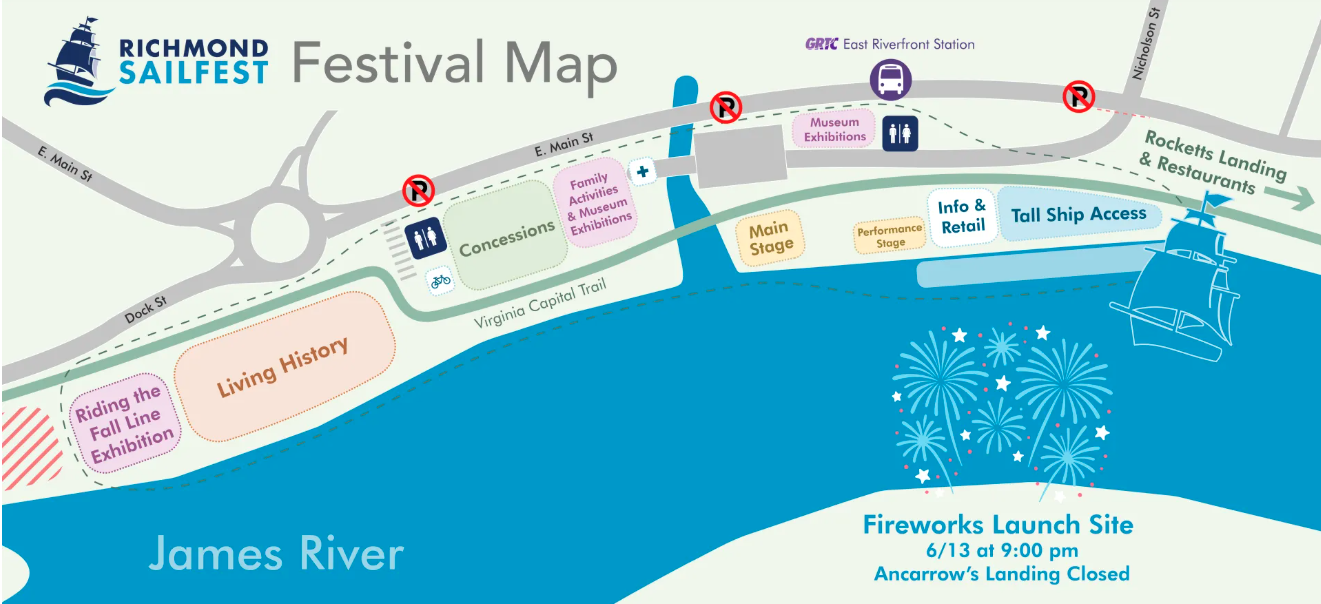 a map of a festival 
