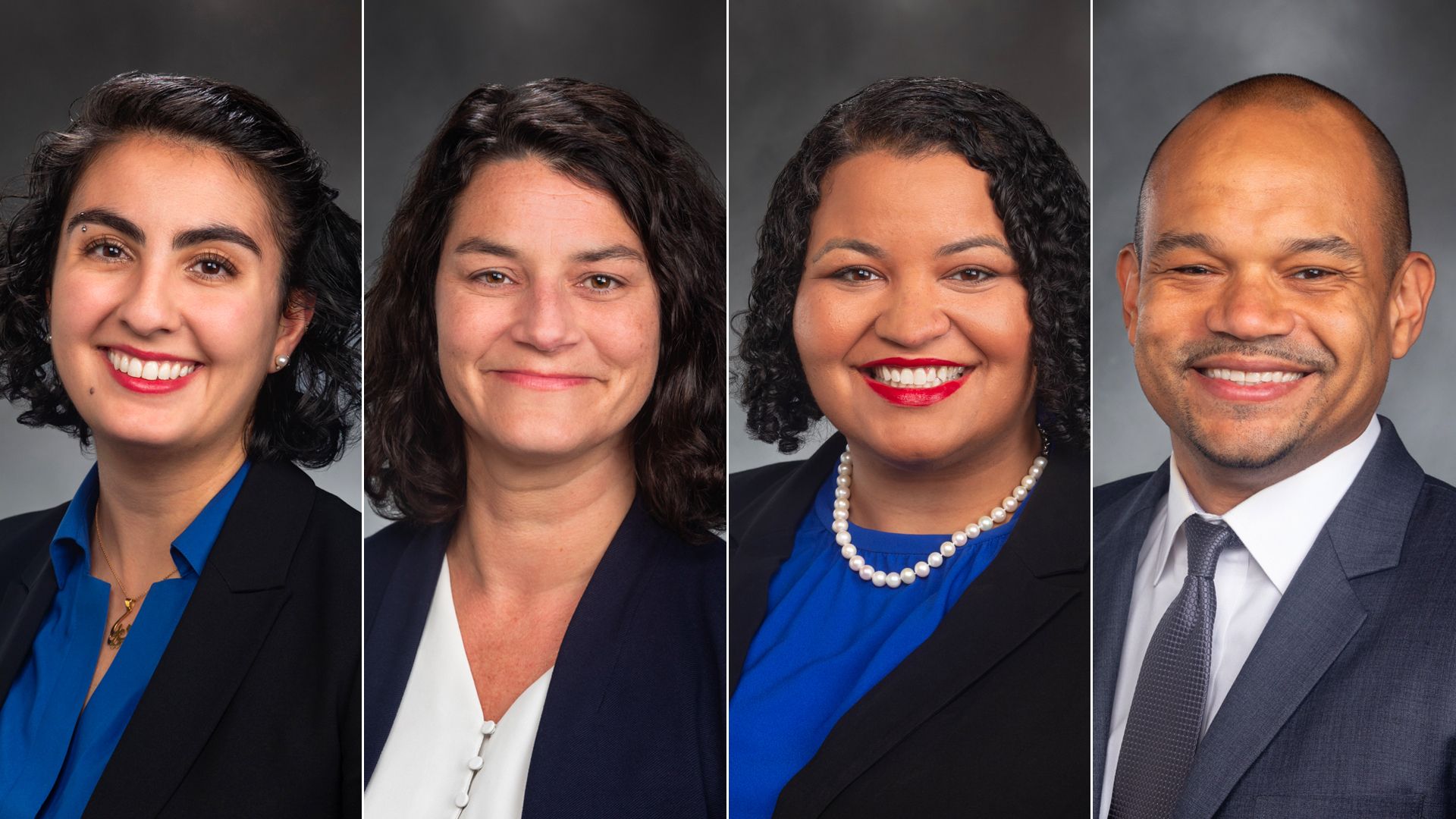 The faces of four newly elected Washington state legislators 