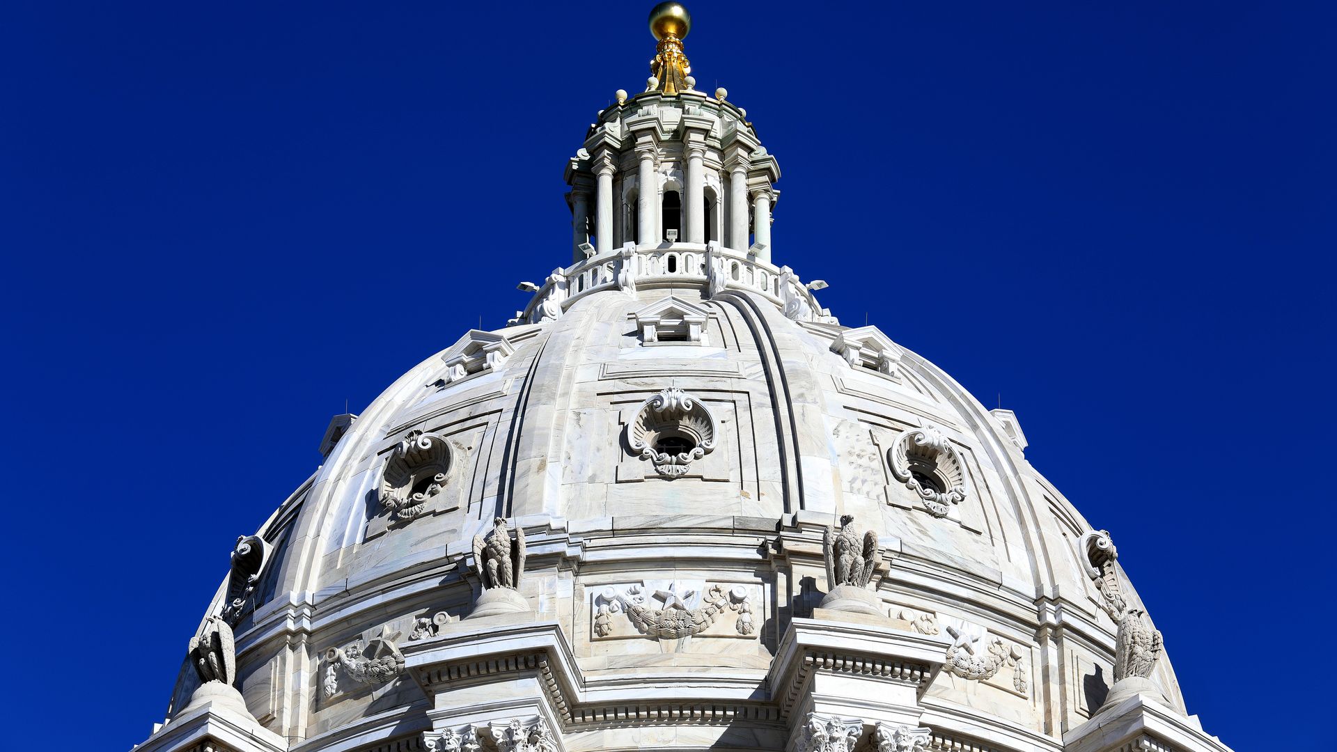 The dome of the Minnesota Capitol building