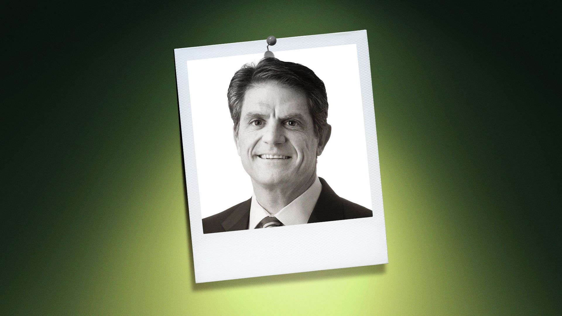 Photo illustration of Wilson Hoyle in a polaroid frame.