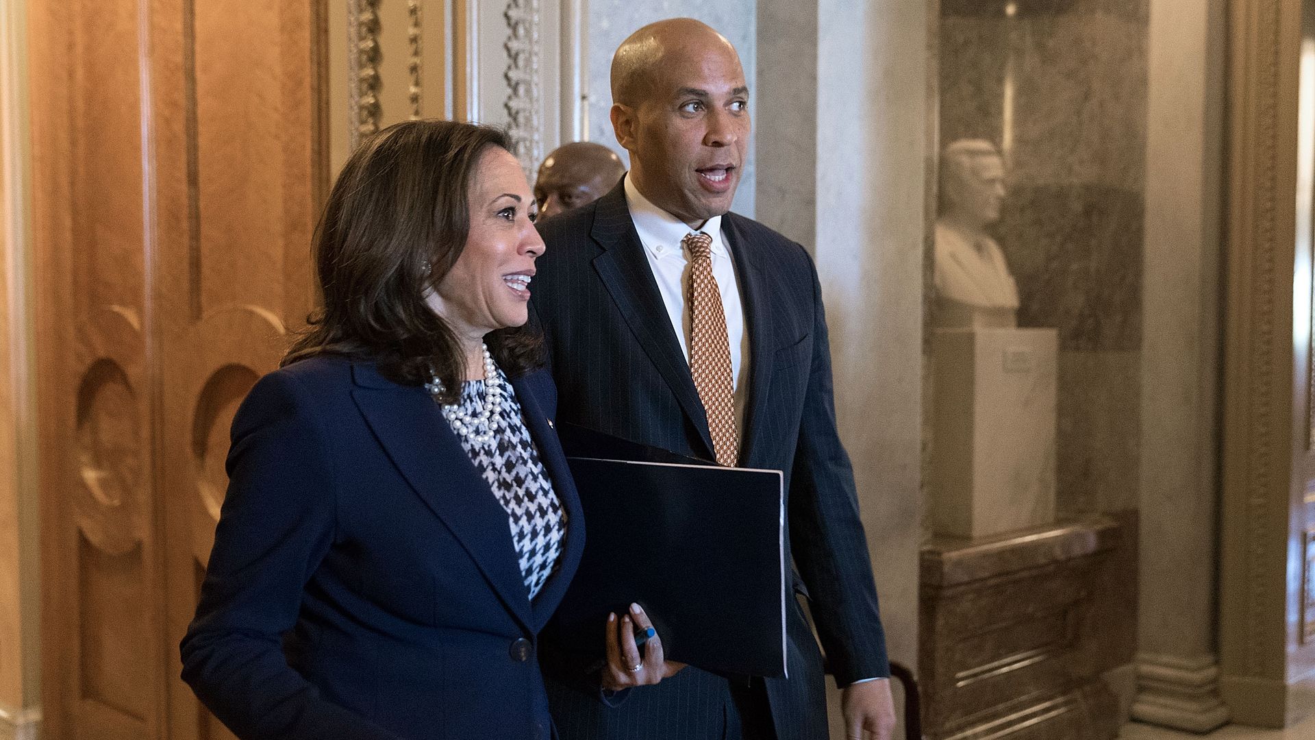 Kamala Harris and Cory Booker