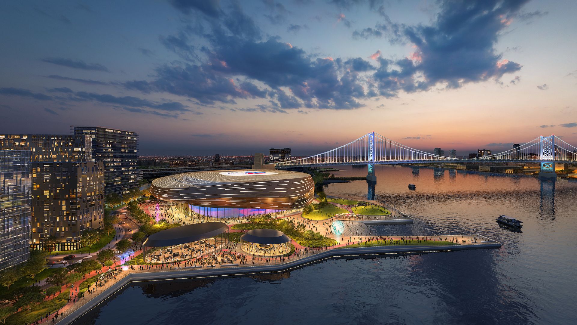 アリーナ If Sixers move to Camden, the team's NJ arena could look like this