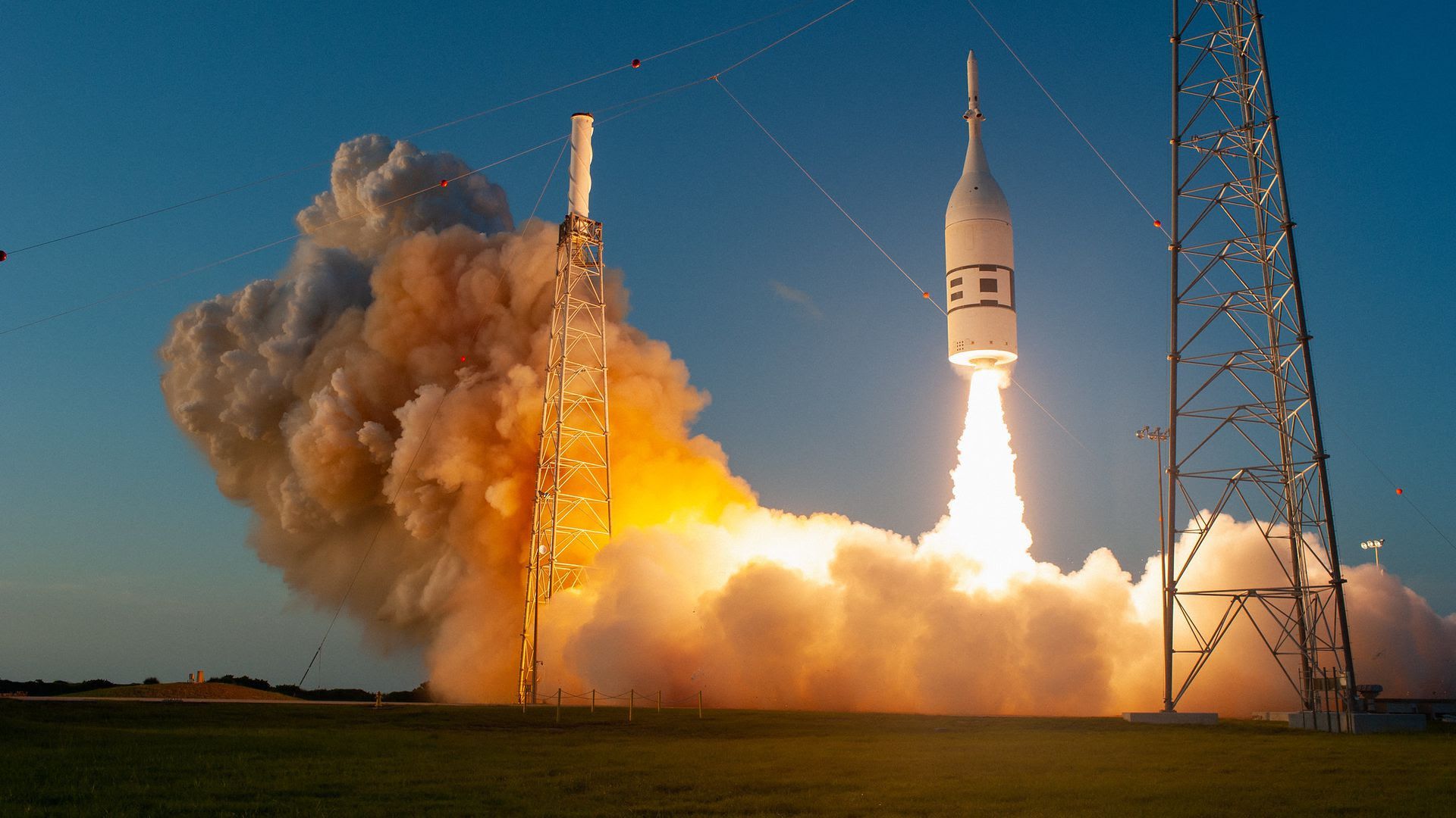 A test of the Orion abort system. Photo: NASA/Tony Gray and Kevin O’Connell