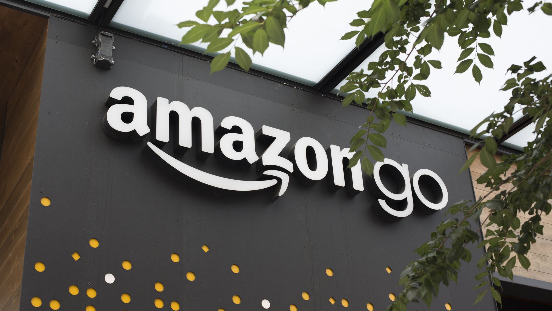 Exterior of "AmazonGo" store.