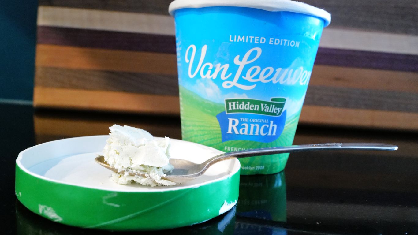 Taste test: Ranch-flavored ice cream sours dessert