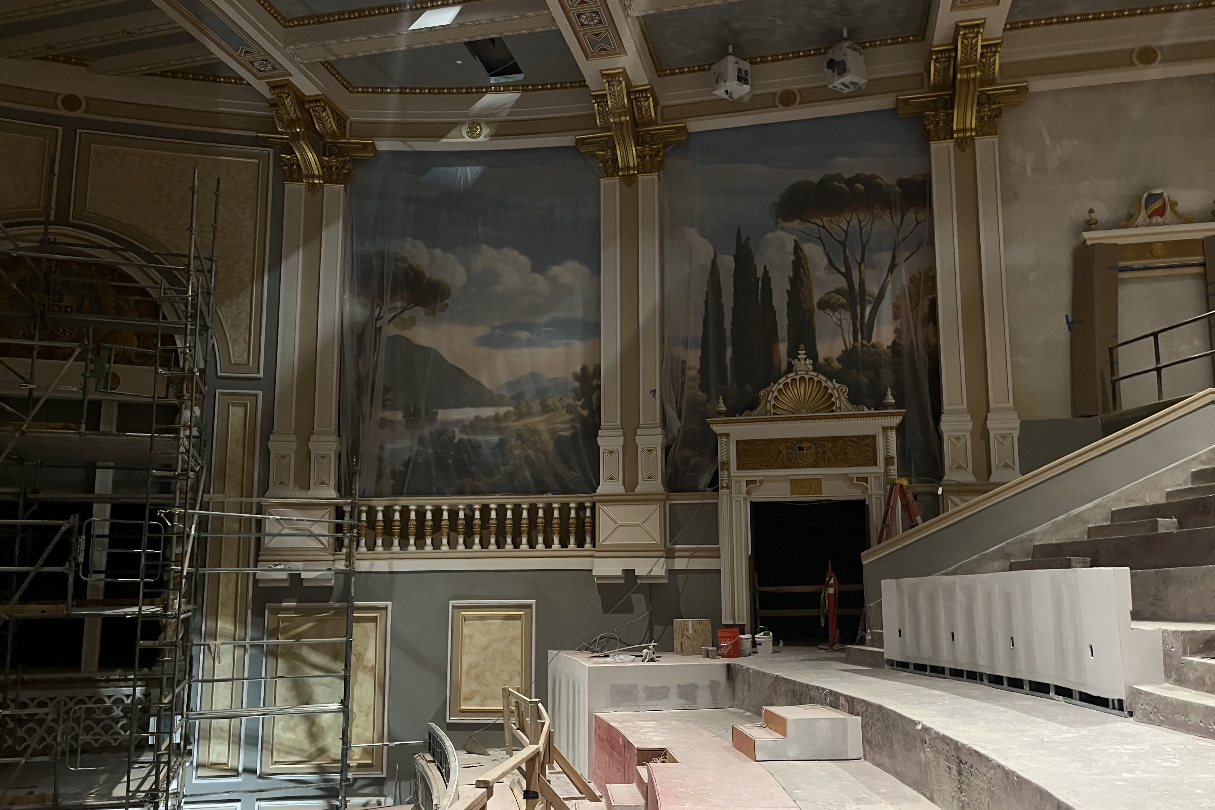 Mural on the theatre walls