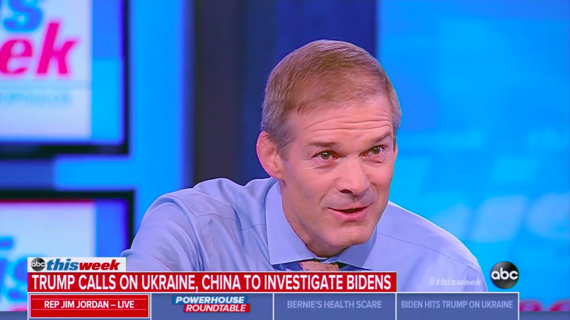 Rep. Jim Jordan suggests Trump was joking about China investigating Bidens - Axios