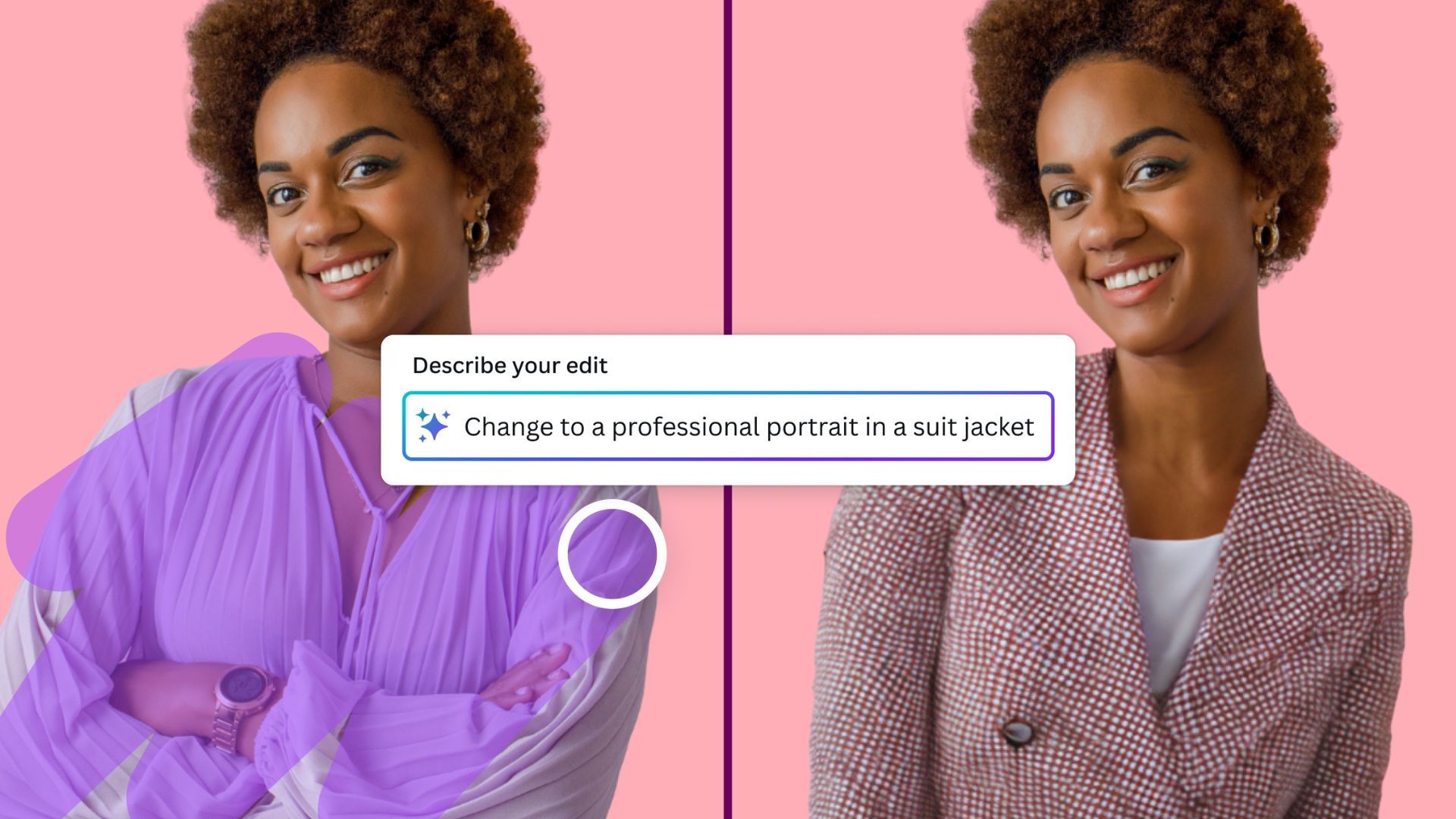 The new Magic Edit feature is among the AI tools Canva is adding 