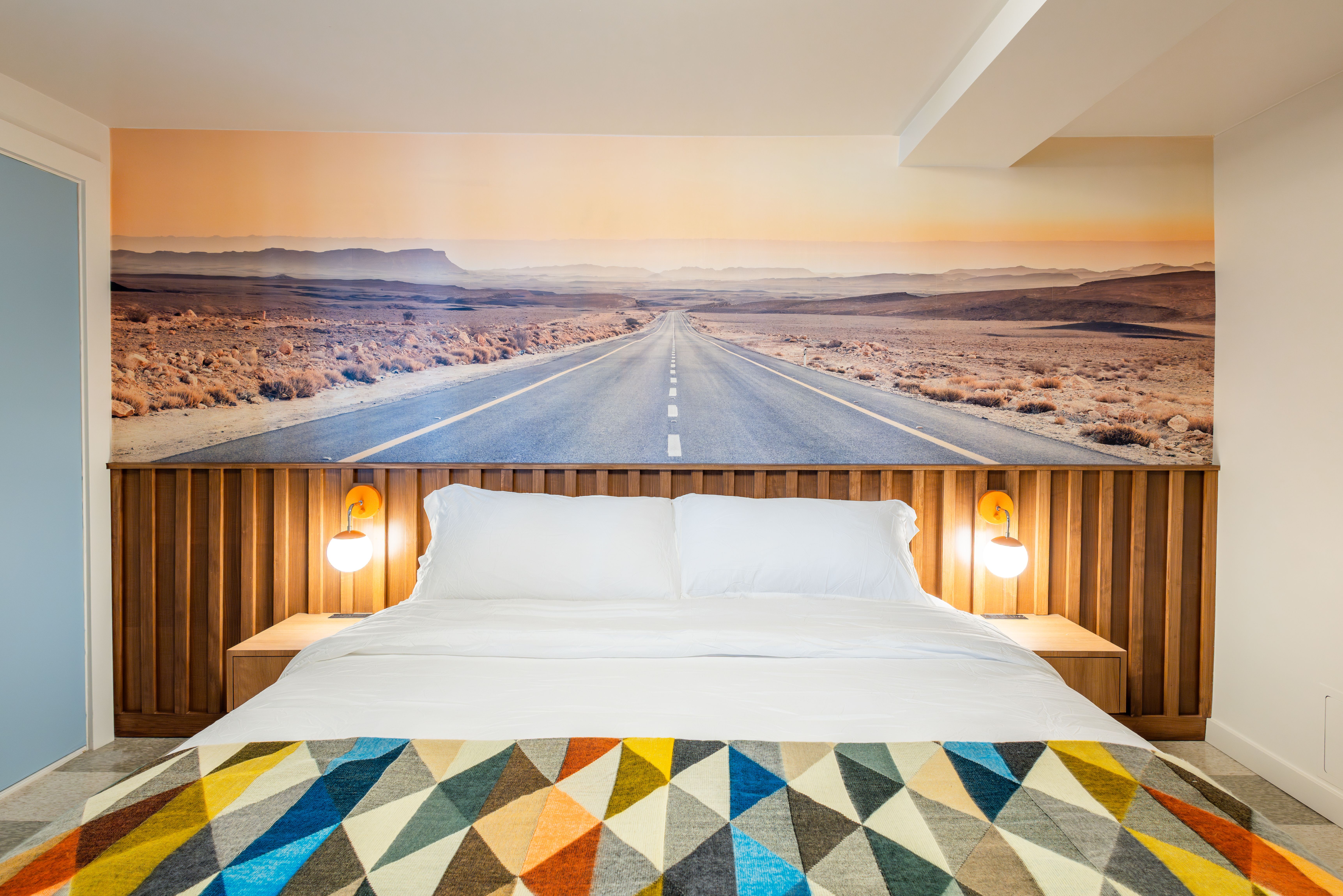 A bedroom at La Vista Motel. Photo: Courtesy of La Vista Motel