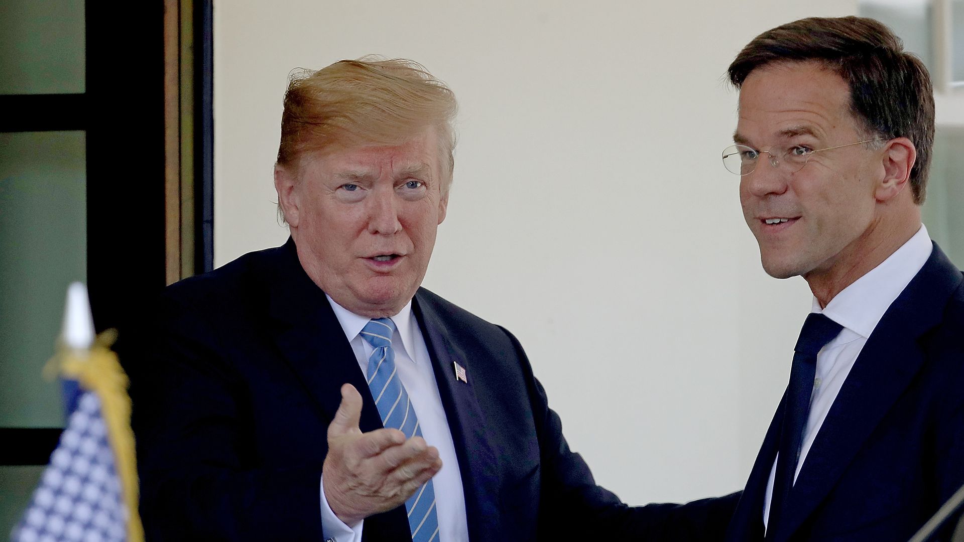 Trump with Prime Minister of the Netherlands Mark Rutte