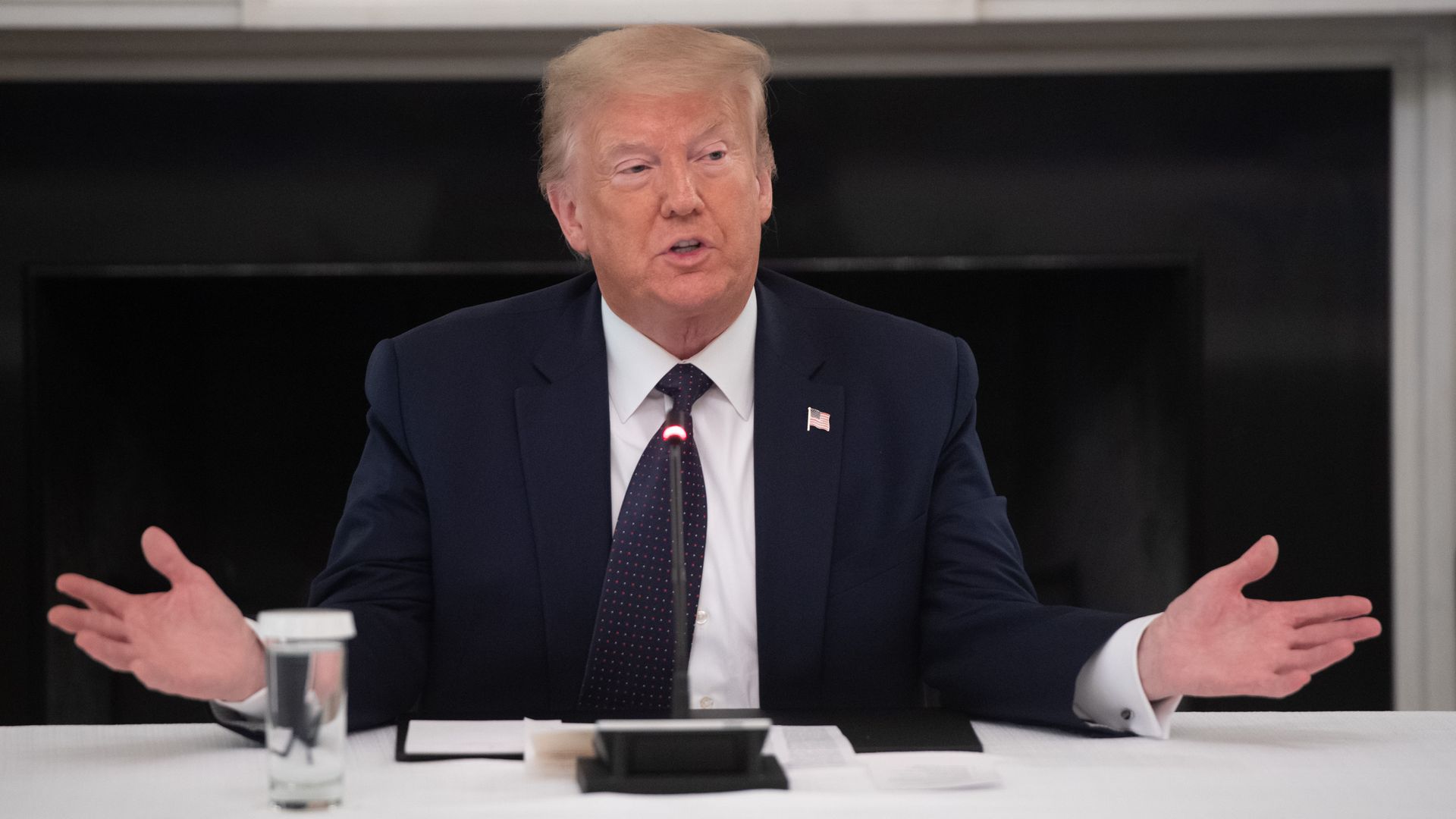 President Trump hosts a roundtable discussion with law enforcement officials on police and community relations