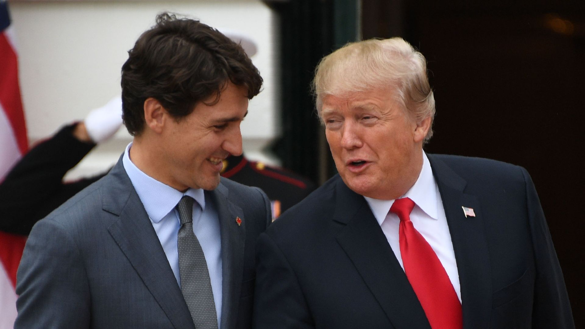 Justin Trudeau and Donald Trump