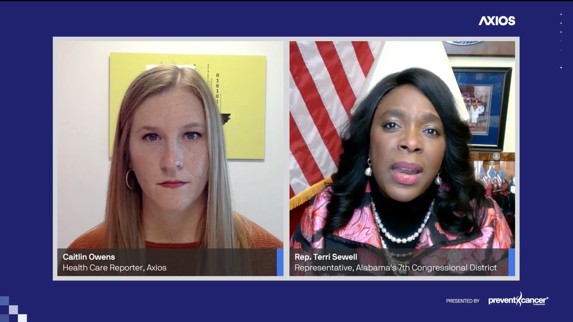 Caitlin Owens and Rep. Terri Sewell