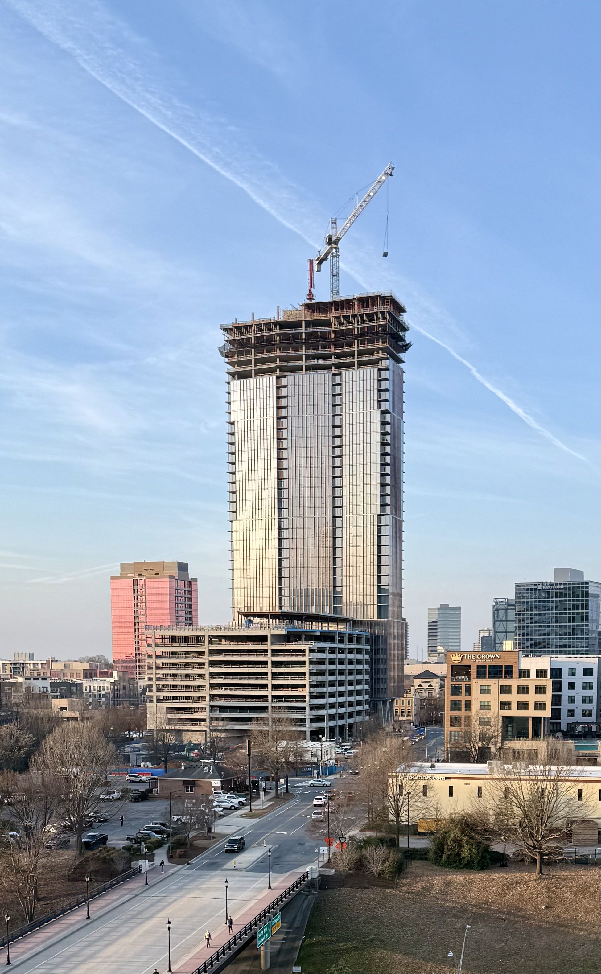Under-construction tower