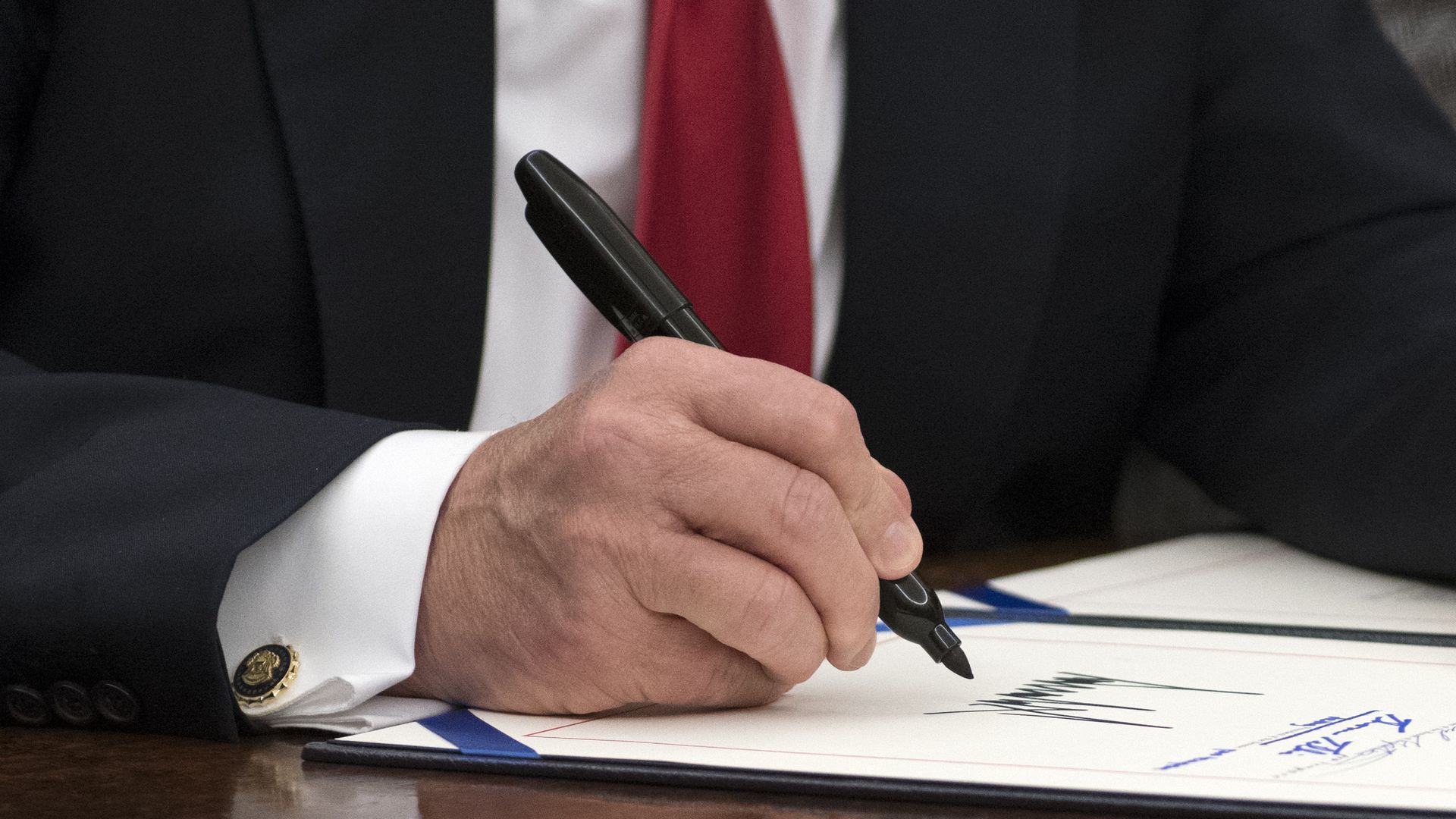 Trump signing an opioid bill