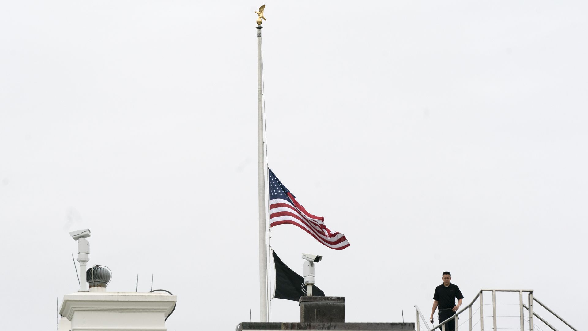 Flag at the White House flying at half-mast