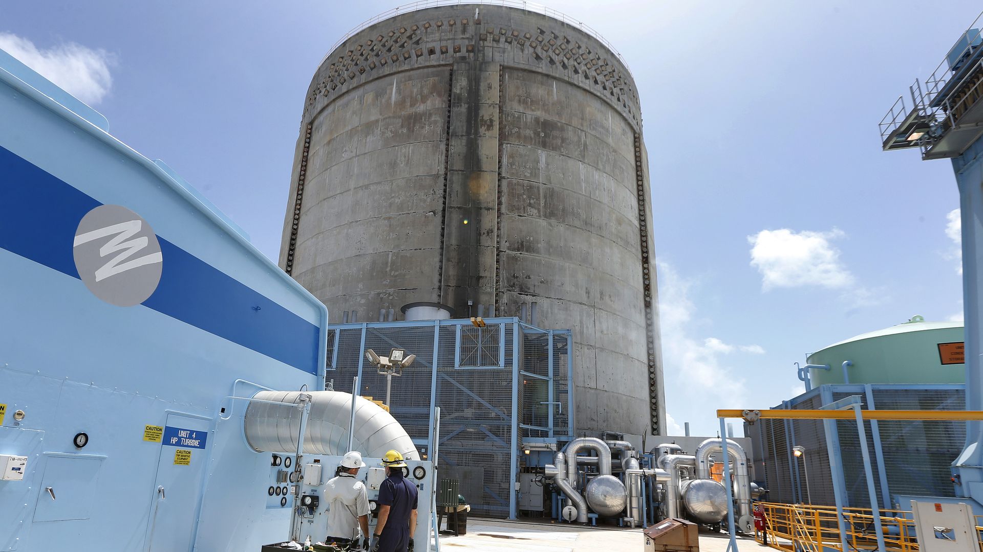 Turkey Point Nuclear Reactor Building in Florida