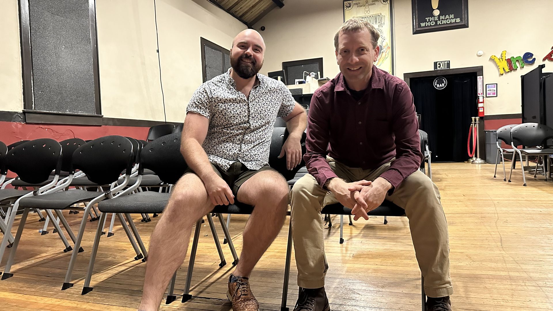 IF Theatre CEO Paul Daily and director of audience engagement Max McCreary. Photo: Justin L. Mack/Axios