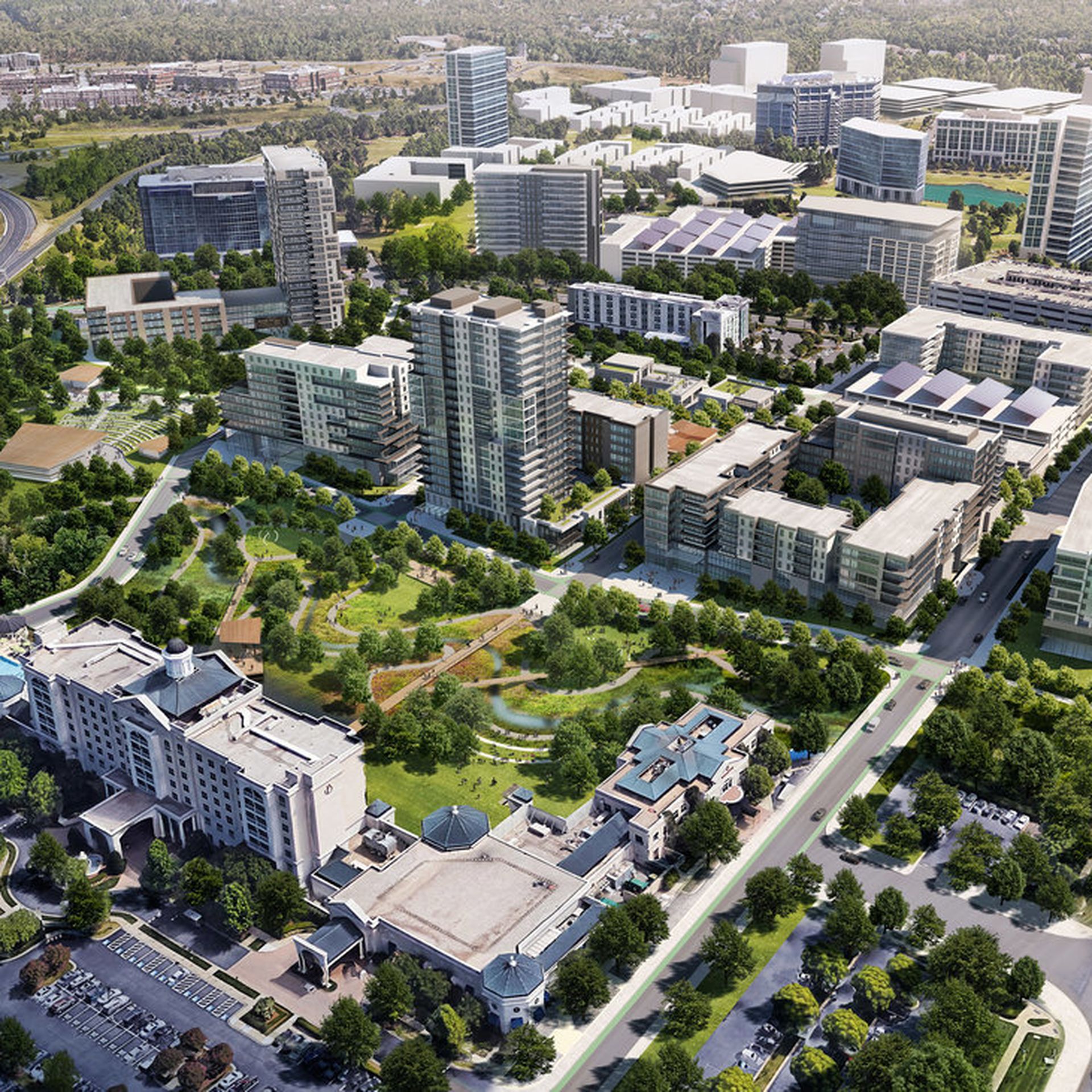 View renderings: Ballantyne golf course to transform into new 
