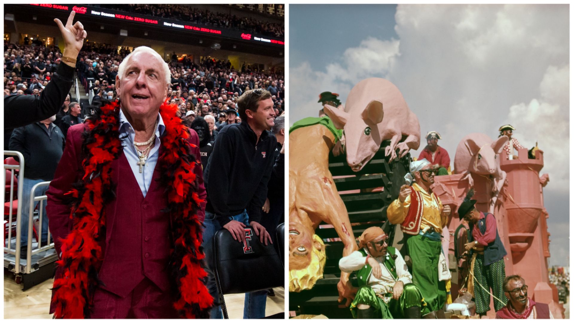Rick Flair and a gaggle of pirates.