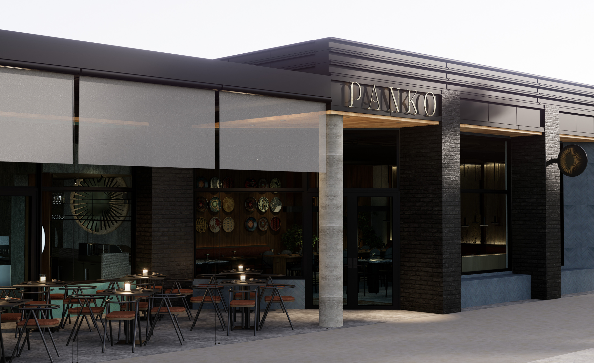 rendering of outside of restaurant