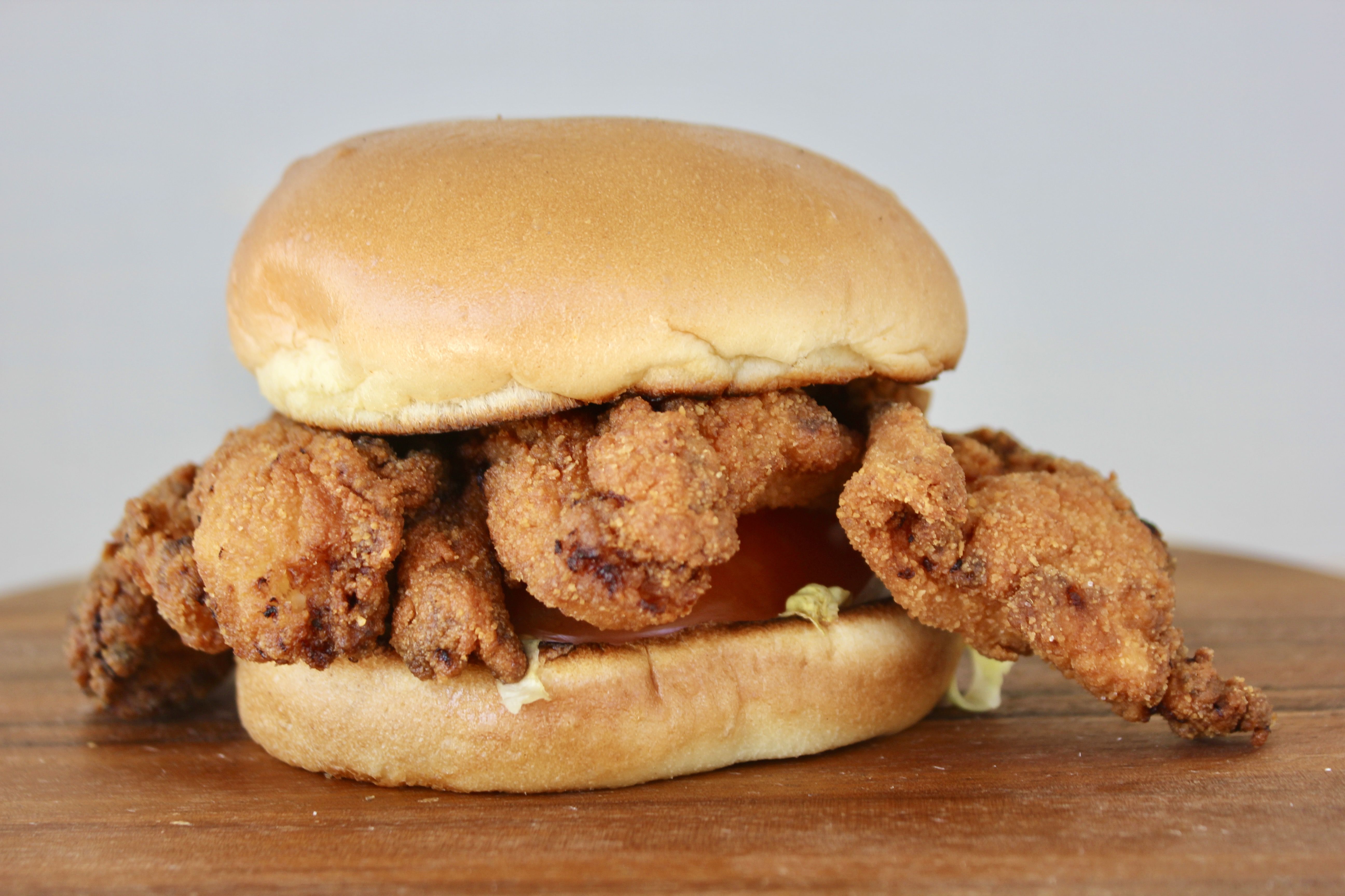 A fried chicken sandwich from The Station on Ingersoll.