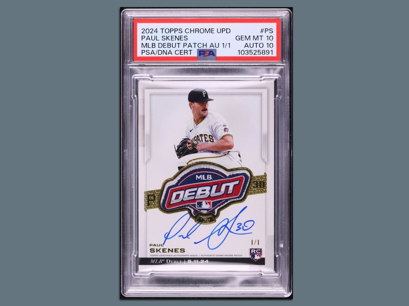 paul skenes graded rookie card 2024 Topps Heritage #594 RC PSA 10 (127650502) 2024 Bowman Paper Prospects Paul