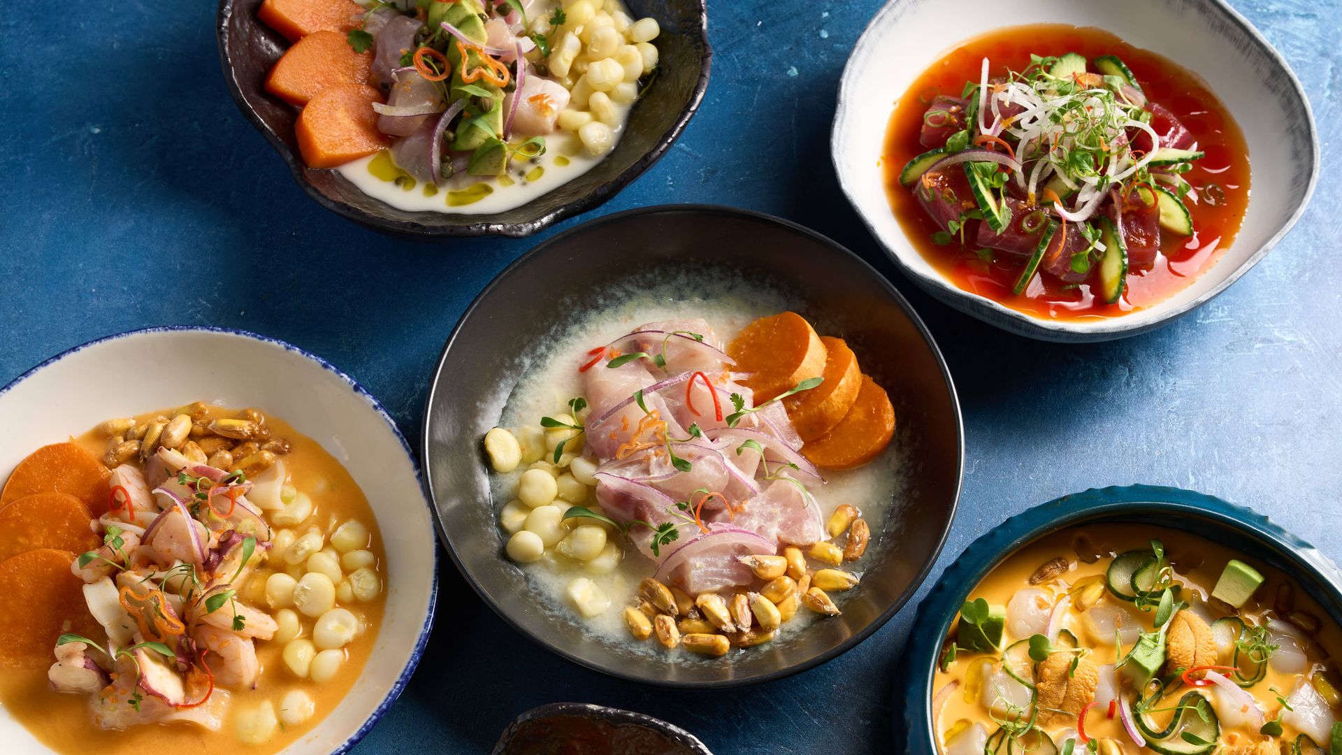 La Mar Peruvian Cuisine's ceviches in San Francisco.