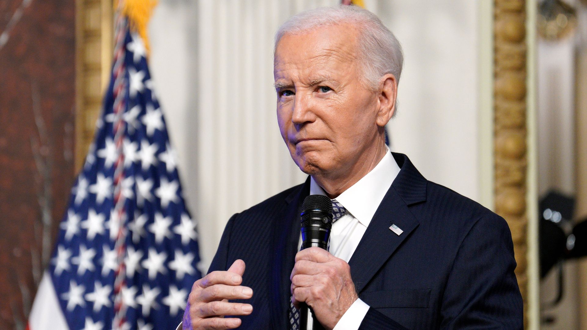 Joe Biden during the White House Creator Economy Conference in the Indian Treaty Room of the White House in Washington, DC, US, on Wednesday, Aug. 14,