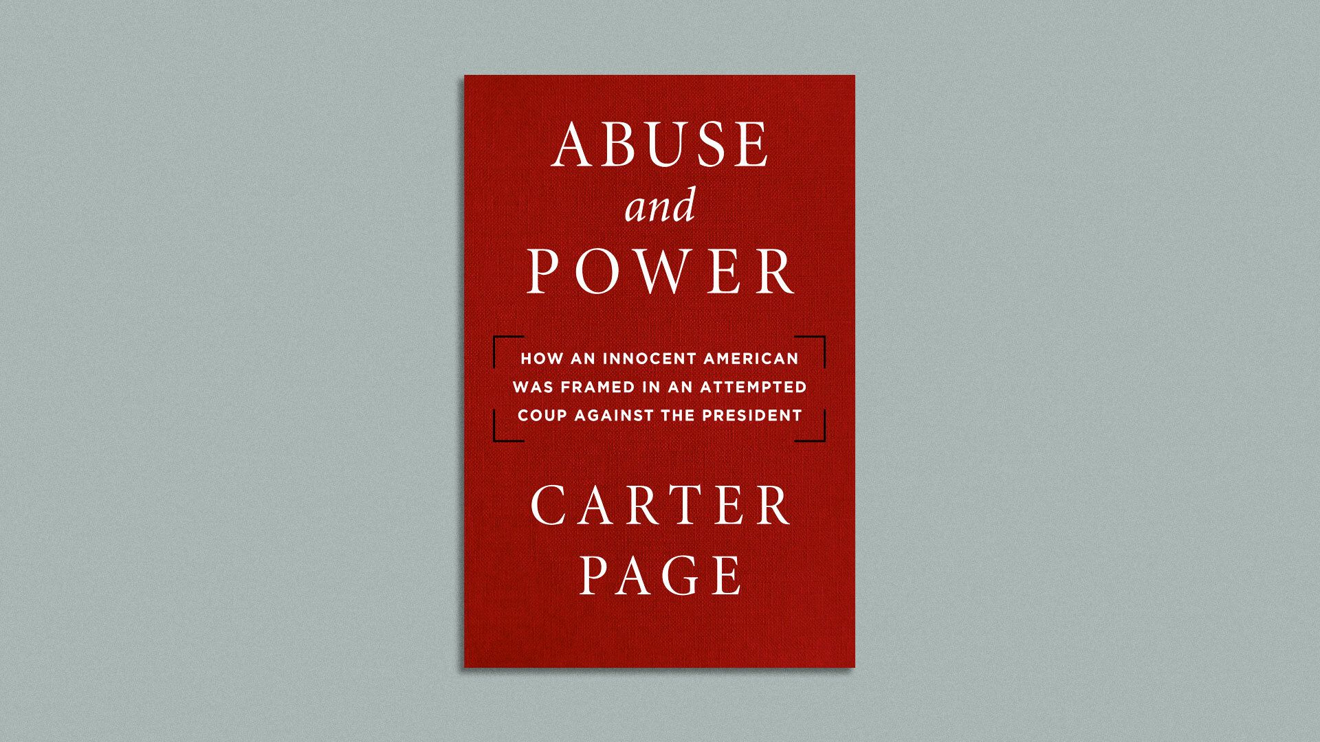 Photo of the cover of Carter Page's forthcoming book