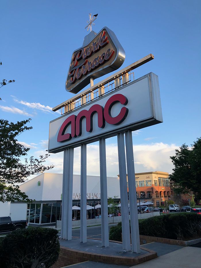 park terrace move theatre charlotte signage
